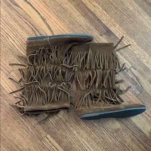 Minnetonka Fringe Boots